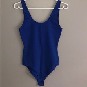 aritzia blue body suit